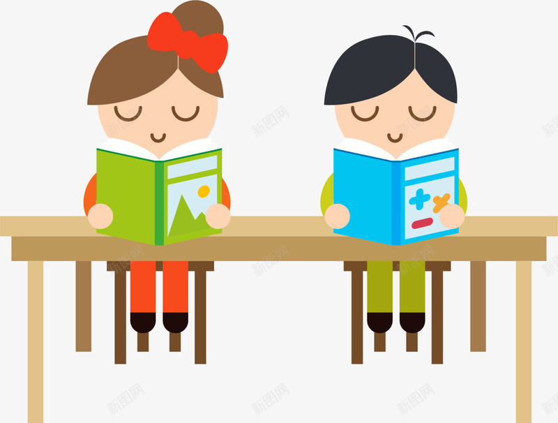 上课读书的小朋友png免抠素材_88icon https://88icon.com 上学 上课读书 可爱小朋友 学习 开学季 看书