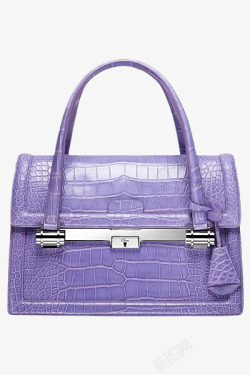 紫色的鳄鱼皮包包素材