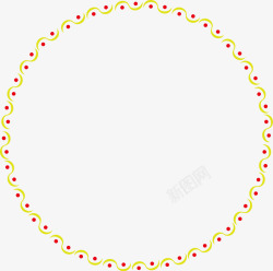 简单的花纹组成的圆矢量图素材