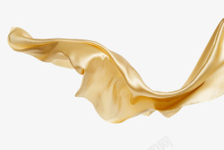 金色丝绸漂浮金色绸布高清图片