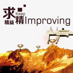 钻石刻度精益求精高清图片