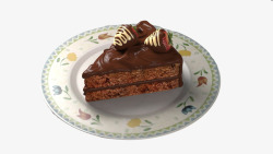 棕色小蛋糕法式甜品素材