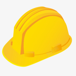 黄色建筑安全帽素材