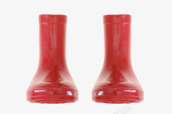 红色一堆水鞋塑胶制品实物素材
