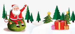 圣诞卡通人物圣诞节背景装饰元素高清图片