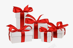 个性礼物堆白色礼品盒高清图片