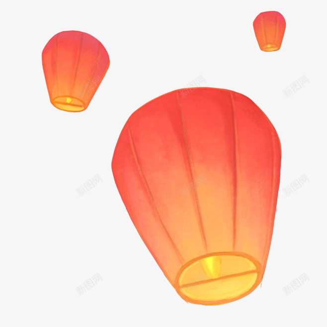 中秋的天灯1png免抠素材_88icon https://88icon.com 中秋 中秋灯 天灯 孔明灯 平安灯