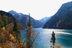 九寨沟风景九寨沟秋色高清图片