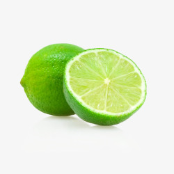绿色色背景青色天然柠檬高清图片