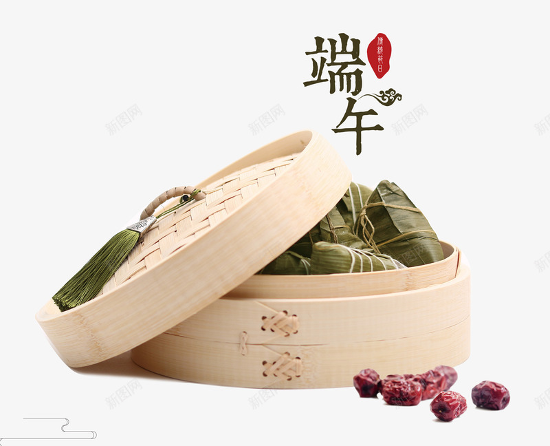 端午节木笼蒸粽子png免抠素材_88icon https://88icon.com 中国风 传统佳节 木笼 端午粽 端午节 粽子 粽子插图 艺术字