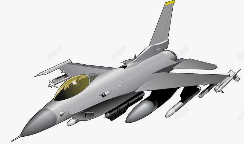 F16隼式战斗机png免抠素材_88icon https://88icon.com 军事 武器 武器库 空袭 飞机