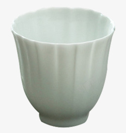 釉素色甜白釉手工陶瓷酒杯高清图片