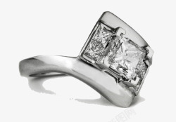 铂金钻石戒指素材