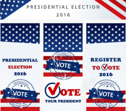 美国选举宣传海报素材