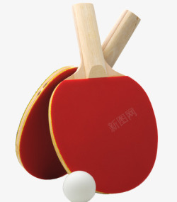 运动球拍乒乓球高清图片