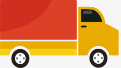 货箱红色货箱运输车高清图片