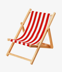 红白条纹背景图片红白相间木制沙滩椅高清图片