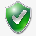 检查盾绿色保护警卫安全基础软件素材