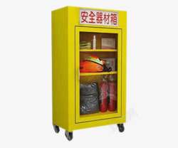 黄色消防安全器材箱素材