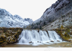 冰山瀑布冰山瀑布景色高清图片