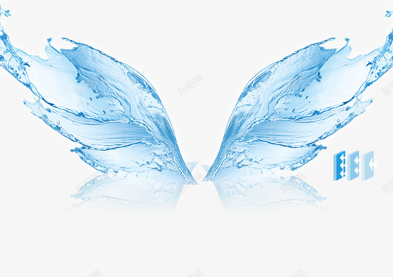 水效果png免抠素材_88icon https://88icon.com 化妆品海报水滴 唯美天使翅膀 手绘翅膀 浅蓝色背景 翅膀 蓝色翅膀水滴效果 蝴蝶翅膀 透明 透明素材 透明翅膀 透明装饰
