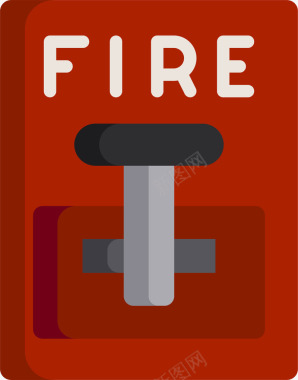 消防安全紧急火灾报警装置图标图标