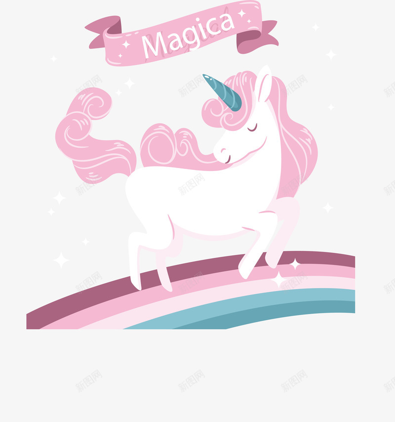 粉红浪漫独角兽png免抠素材_88icon https://88icon.com 云端的独角兽 可爱独角兽 彩虹桥 浪漫 独角兽 矢量png