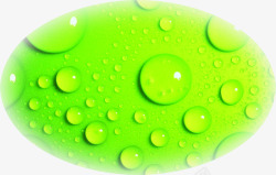 绿色环保水滴造型素材