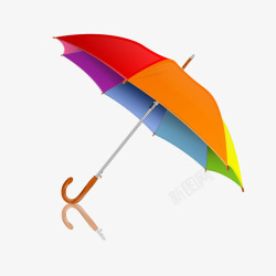 雨伞七彩素材
