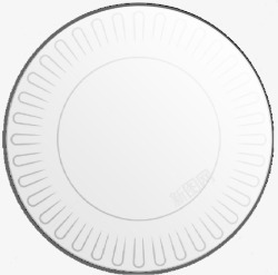 圆盘图案白色一次性纸盘高清图片