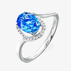 周大福婀娜多姿优雅钻石戒指素材