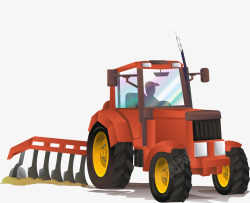 手绘拖拉机手绘拖拉机高清图片