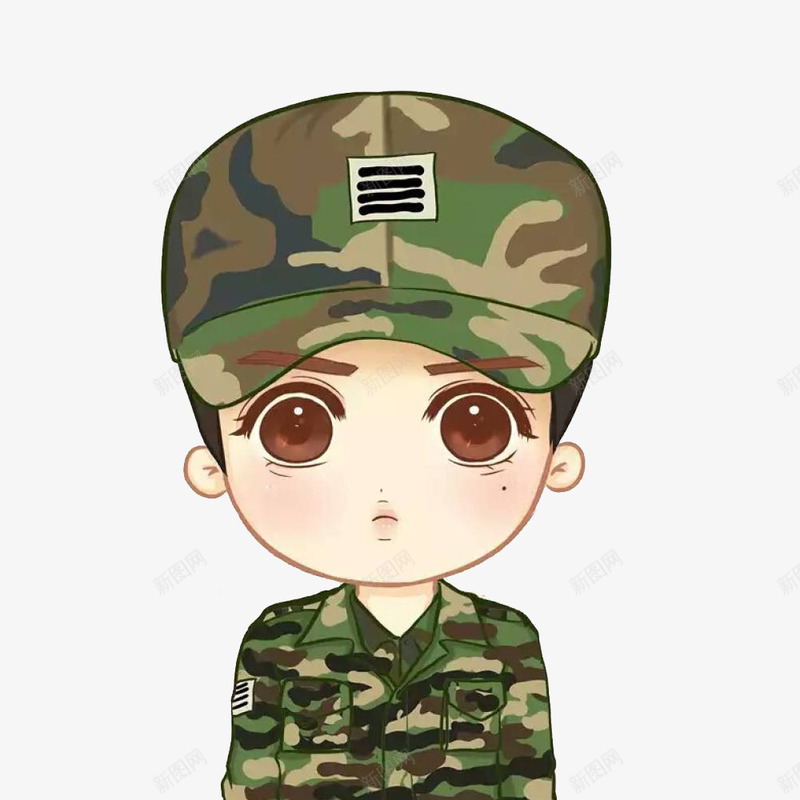 大眼睛卡通兵哥哥png免抠素材_88icon https://88icon.com 公务员 兵哥哥 制服 卡通兵哥哥 卡通手绘 士兵 大眼睛 展示