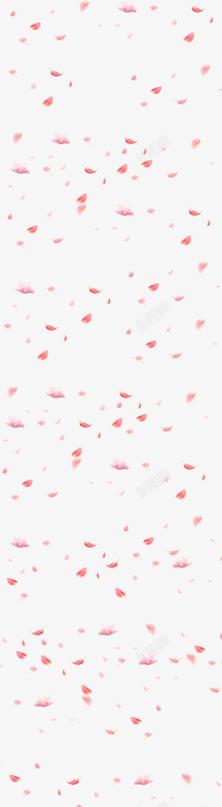 粉色漂浮花瓣高清图片
