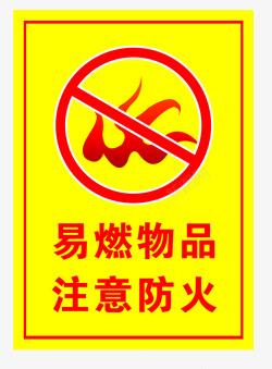 禁止放易燃物品易燃物品禁烟火标识牌图标高清图片