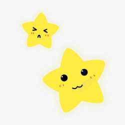 黄色星光漂浮星星高清图片