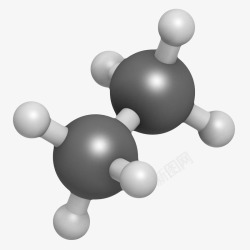 光谱学黑色乙烷天然气分子形状高清图片