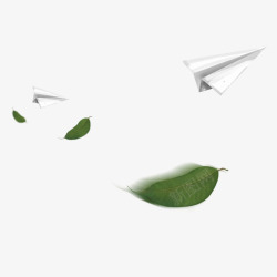 飞机绿色绿色现代植物装饰高清图片