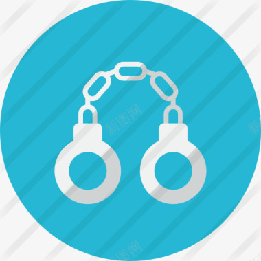 安全锁孔手铐图标图标