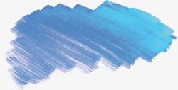 暖冬标题框蓝色笔刷标题框高清图片