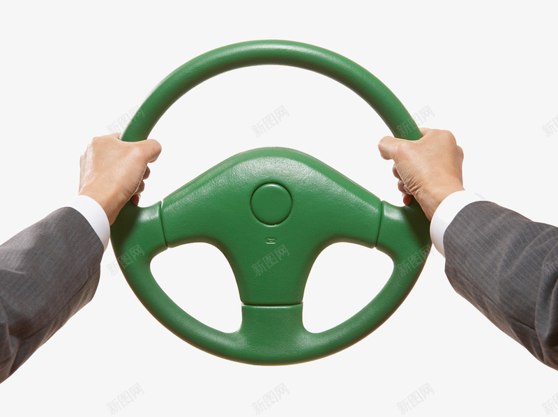 绿色方向盘psd免抠素材_88icon https://88icon.com 双手握着 安全驾驶 汽车 西装