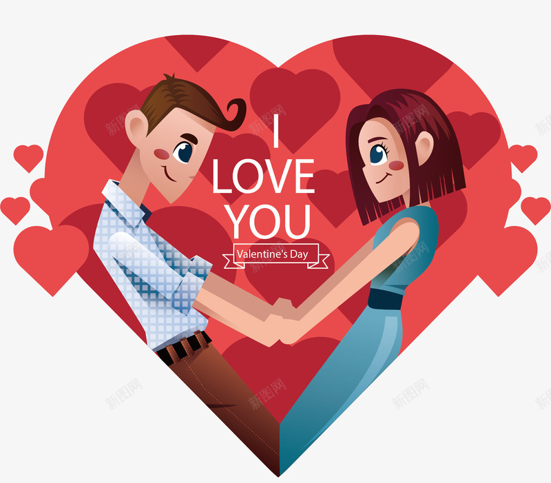 手拉手甜蜜情侣爱心矢量图ai免抠素材_88icon https://88icon.com 情侣 手拉手 拉手图标 爱情 甜蜜情侣 矢量png 矢量图 红色爱心