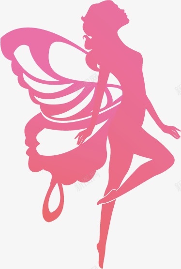 女人剪影png免抠素材_88icon https://88icon.com 剪影 女人 女人背后 女人节 女王节 妇女节 翅膀