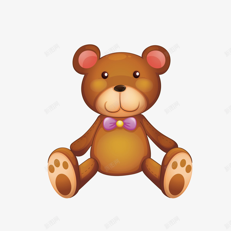 卡通玩偶熊png免抠素材_88icon https://88icon.com 可爱 布偶 布偶熊 布娃娃 抓气球的熊 棕色小熊 玩偶