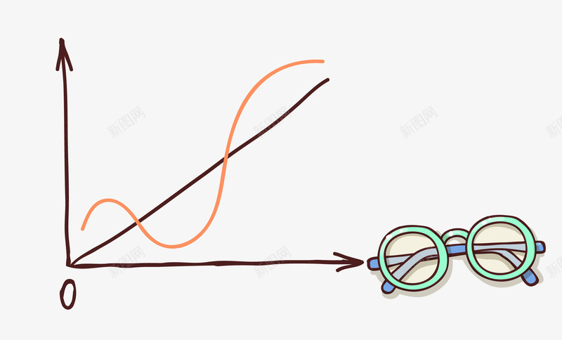数轴和眼镜矢量图eps免抠素材_88icon https://88icon.com 学习 数轴 眼镜 矢量图