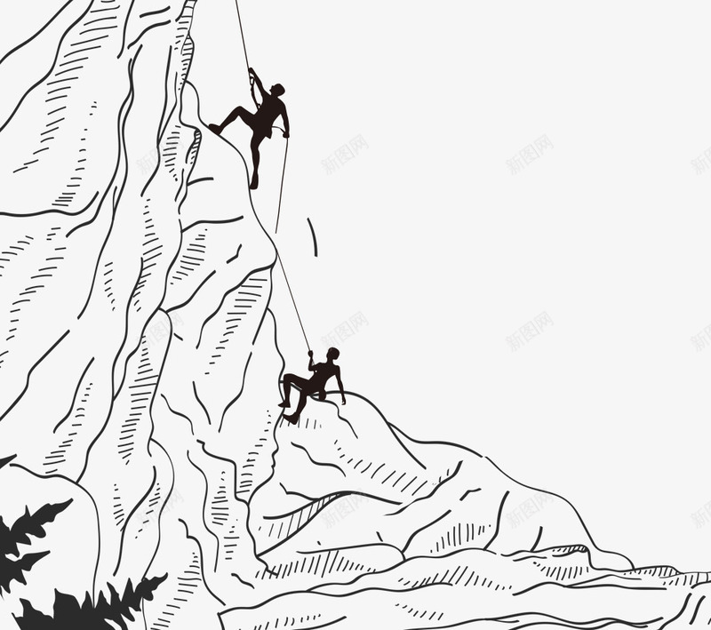 手绘攀岩线稿png免抠素材_88icon https://88icon.com 俱乐部 强身健体 手绘攀岩 抓攀岩绳子的人PNG 攀岩 攀岩运动员免扣 极限运动 运动 锻炼