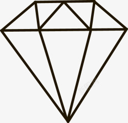 线条组成的钻石素材