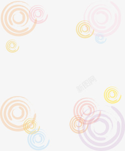 蒙古花纹圆圈圆圈漂浮矢量图高清图片