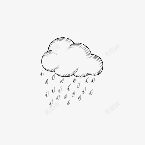 手绘的下雨天png免抠素材_88icon https://88icon.com png图形 png装饰 下雨天 手绘 装饰 雨滴