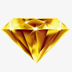三角钻石黄色金钻高清图片